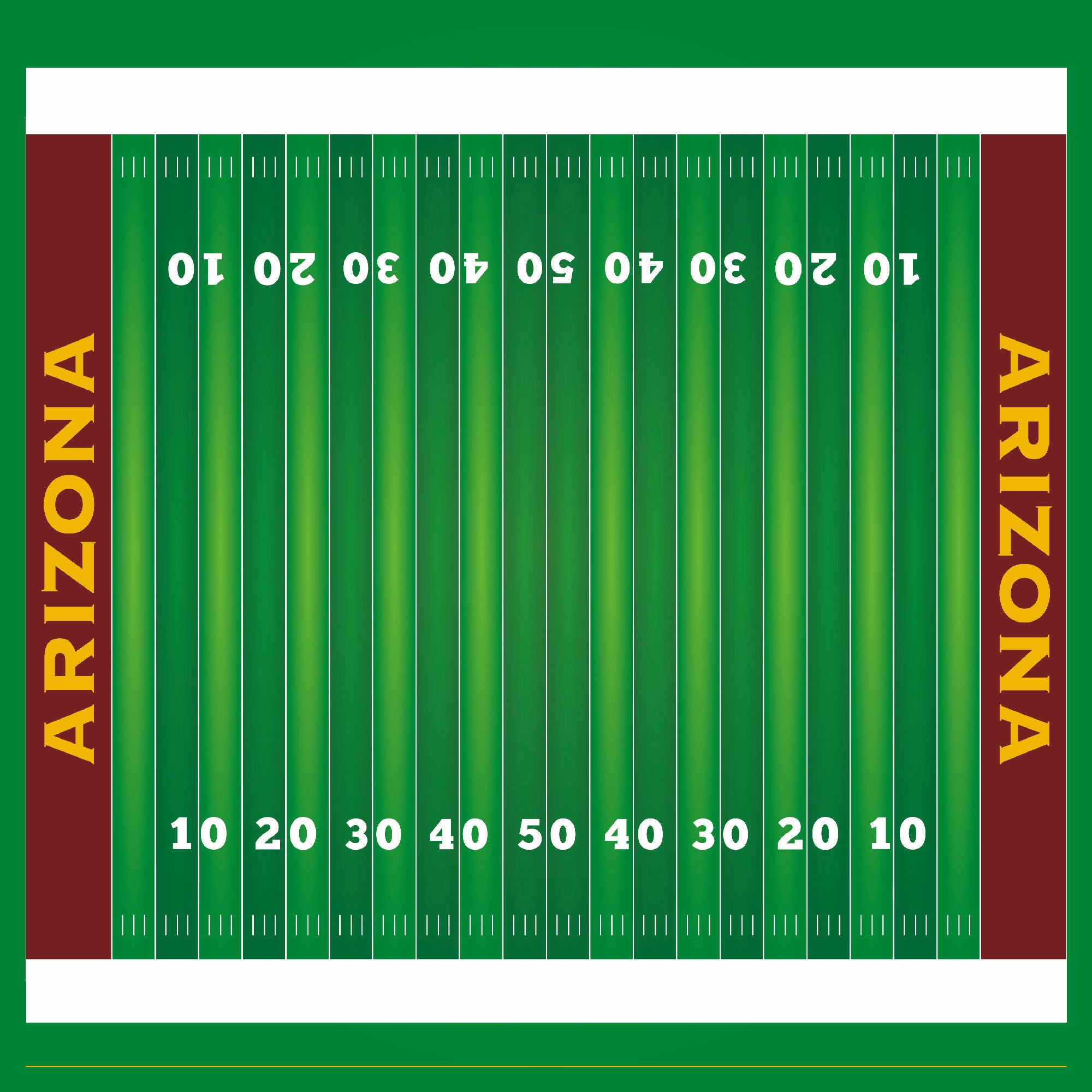 Football Season Collection Arizona On The Field 12 x 12 Double-Sided Scrapbook Paper by SSC Designs