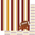 Football Season Collection Cardinals Sporty Stripes 12 x 12 Double-Sided Scrapbook Paper by SSC Designs