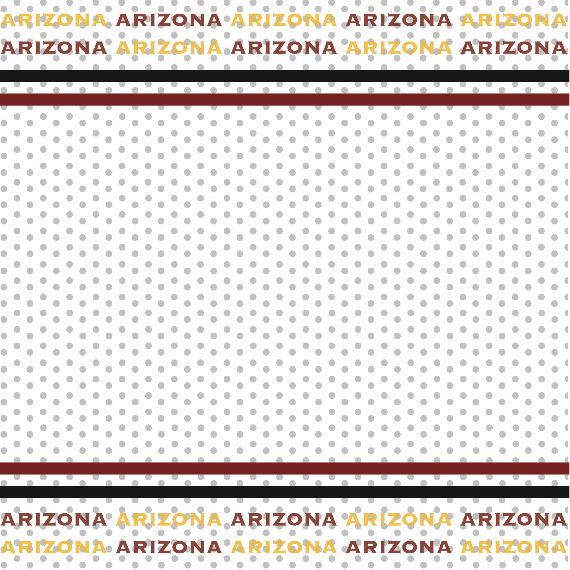Football Season Collection Arizona City Pride 12 x 12 Double-Sided Scrapbook Paper by SSC Designs