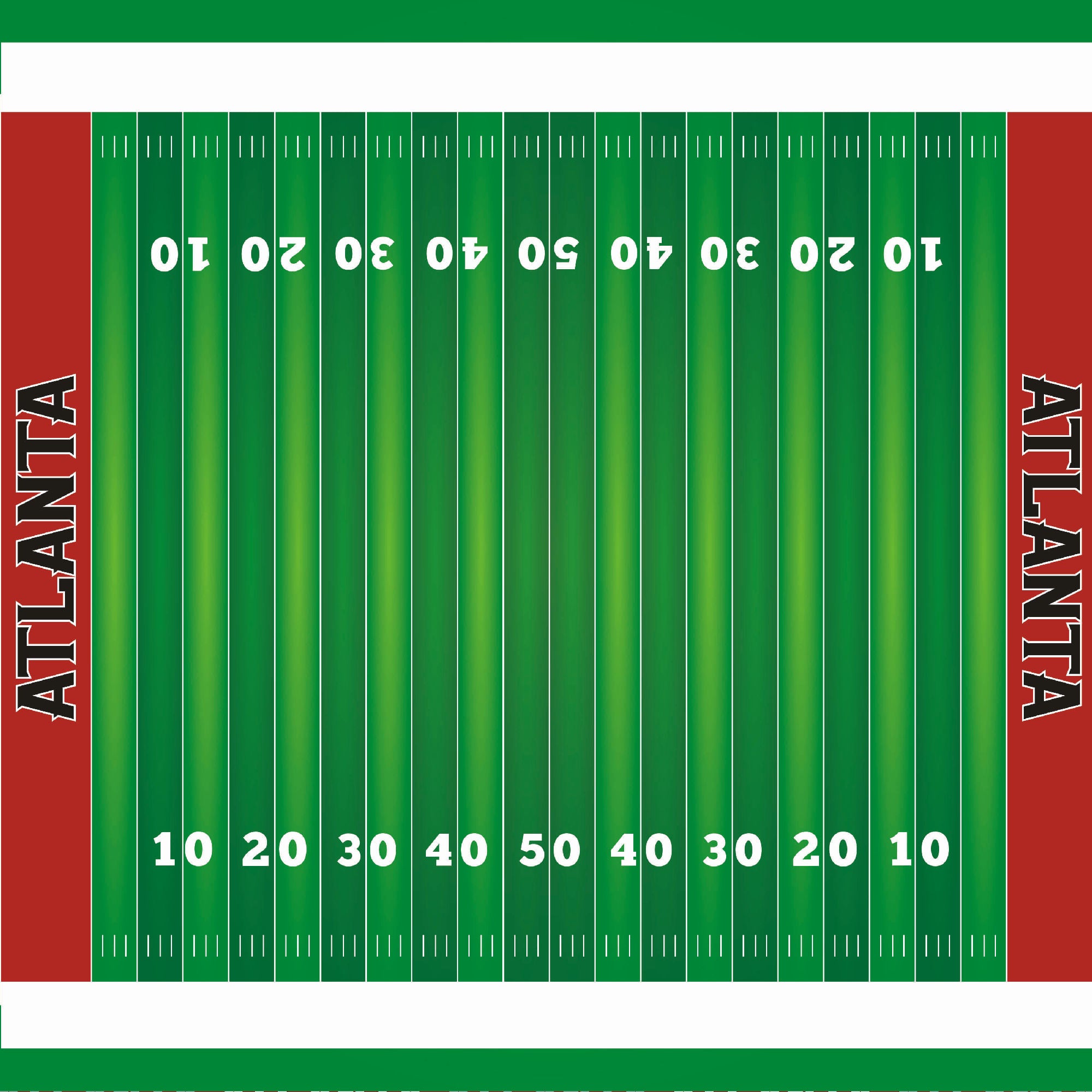 Football Season Collection Atlanta On The Field 12 x 12 Double-Sided Scrapbook Paper by SSC Designs
