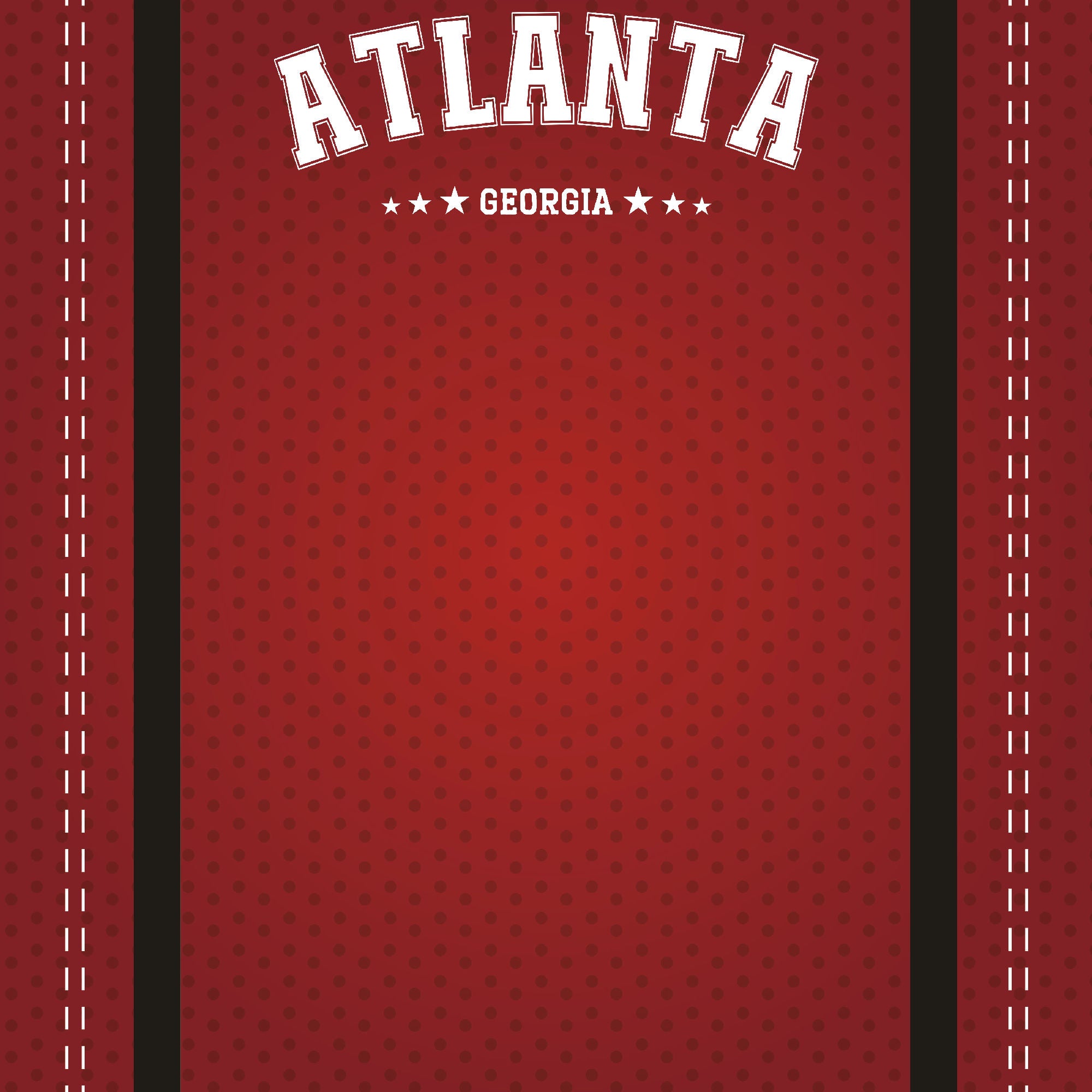 Football Season Collection Atlanta City Pride 12 x 12 Double-Sided Scrapbook Paper by SSC Designs