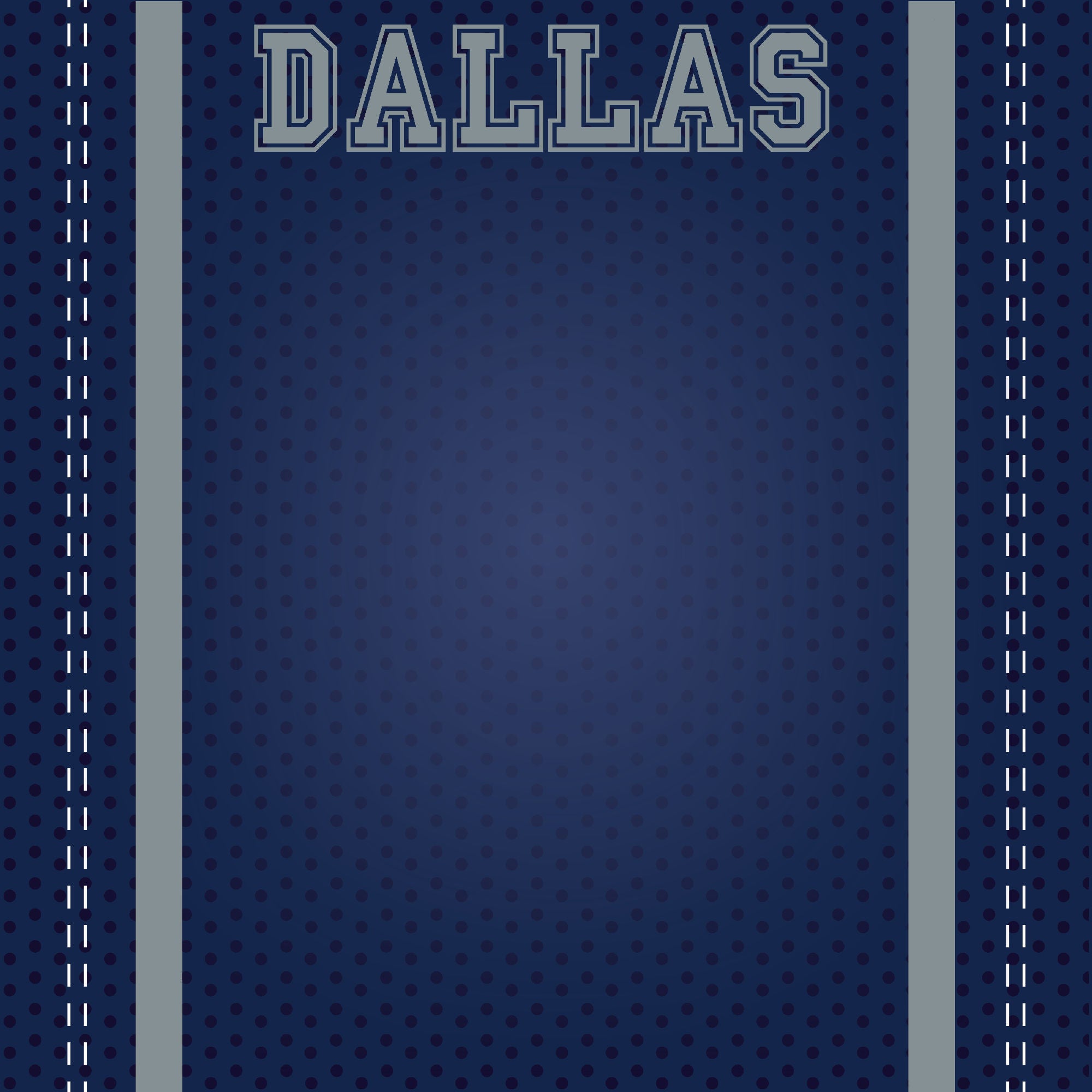 Football Season Collection Dallas City Pride 12 x 12 Double-Sided Scrapbook Paper by SSC Designs