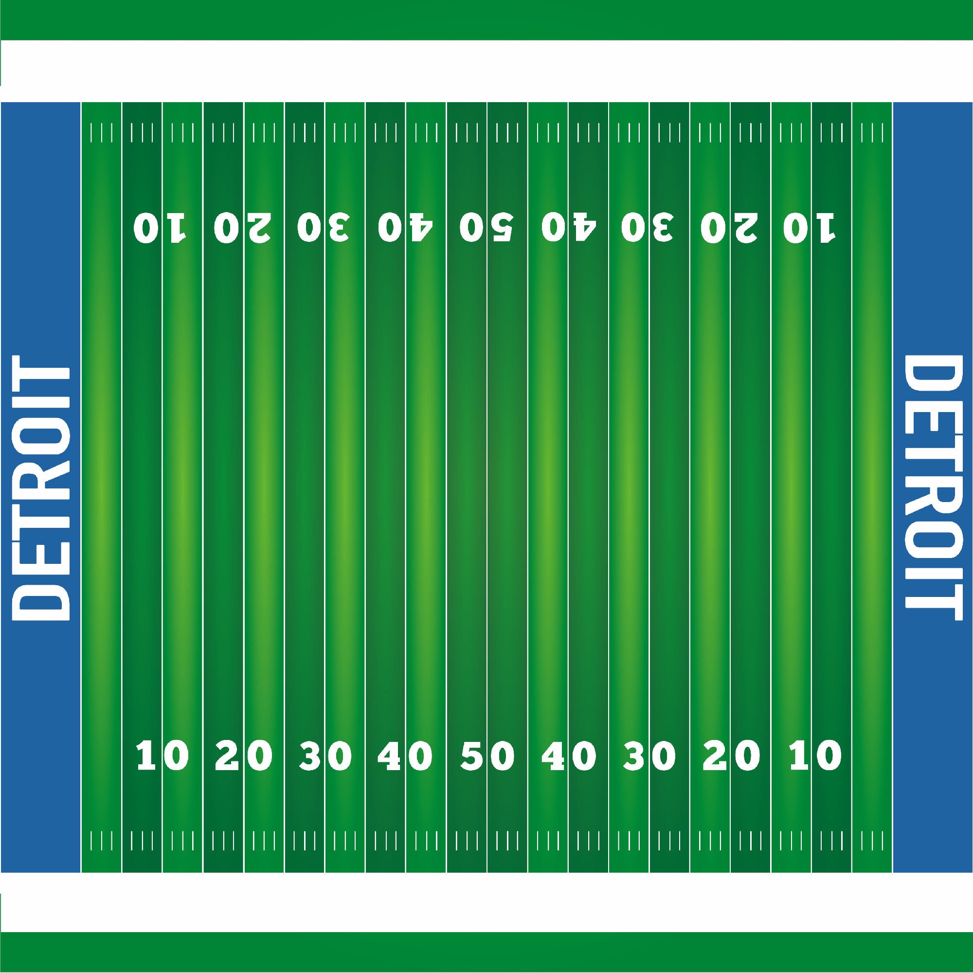 Football Season Collection Detroit  On The Field 12 x 12 Double-Sided Scrapbook Paper by SSC Designs