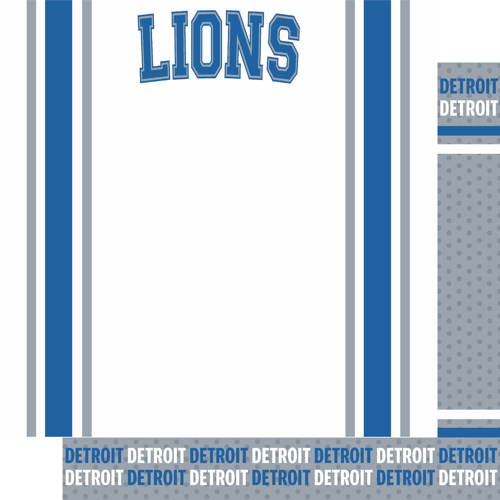 Football Season Collection Lions Football Jersey 12 x 12 Double-Sided Scrapbook Paper by SSC Designs