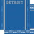 Football Season Collection Detroit  City Pride 12 x 12 Double-Sided Scrapbook Paper by SSC Designs