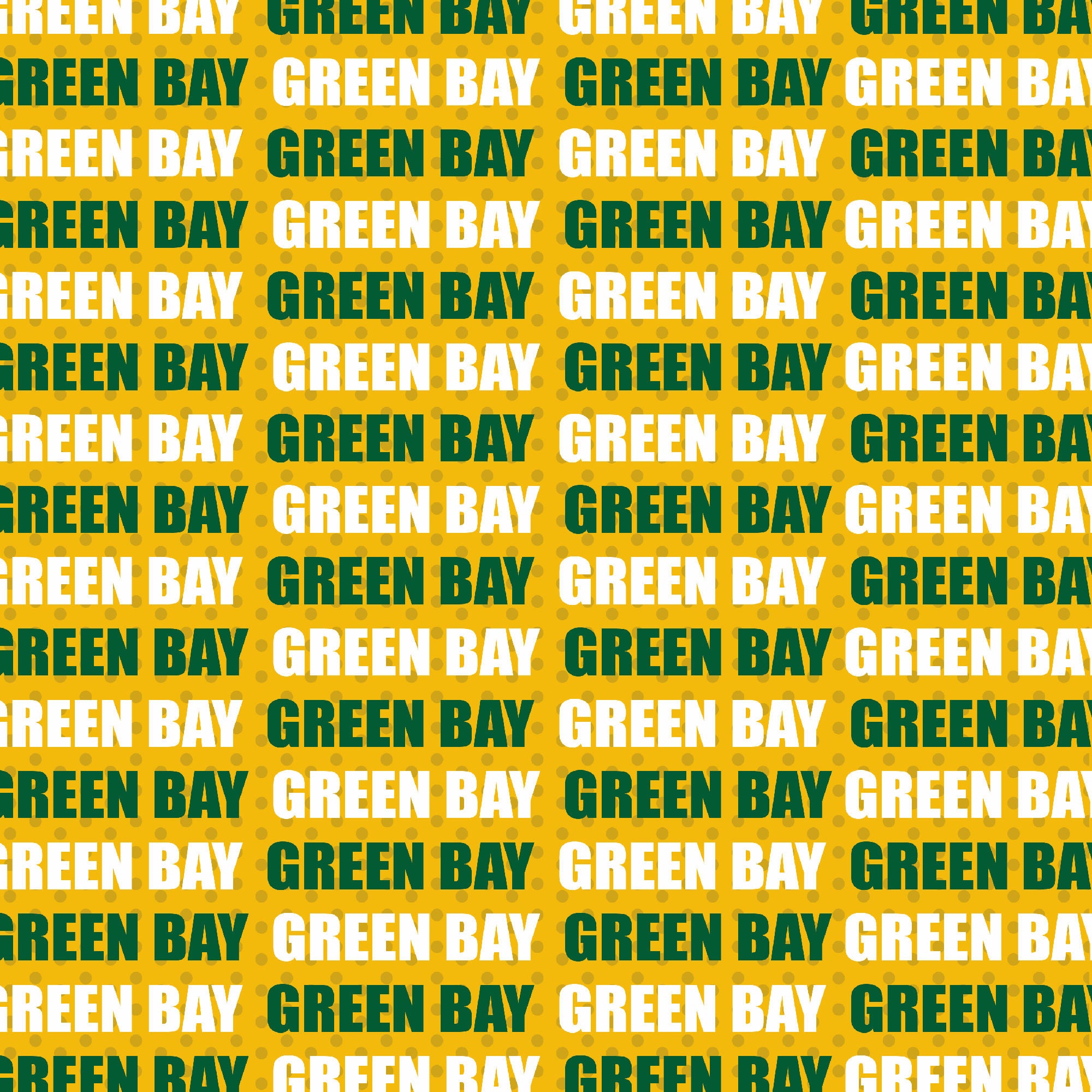 Football Season Collection Packers Sporty Stripes 12 x 12 Double-Sided Scrapbook Paper by SSC Designs