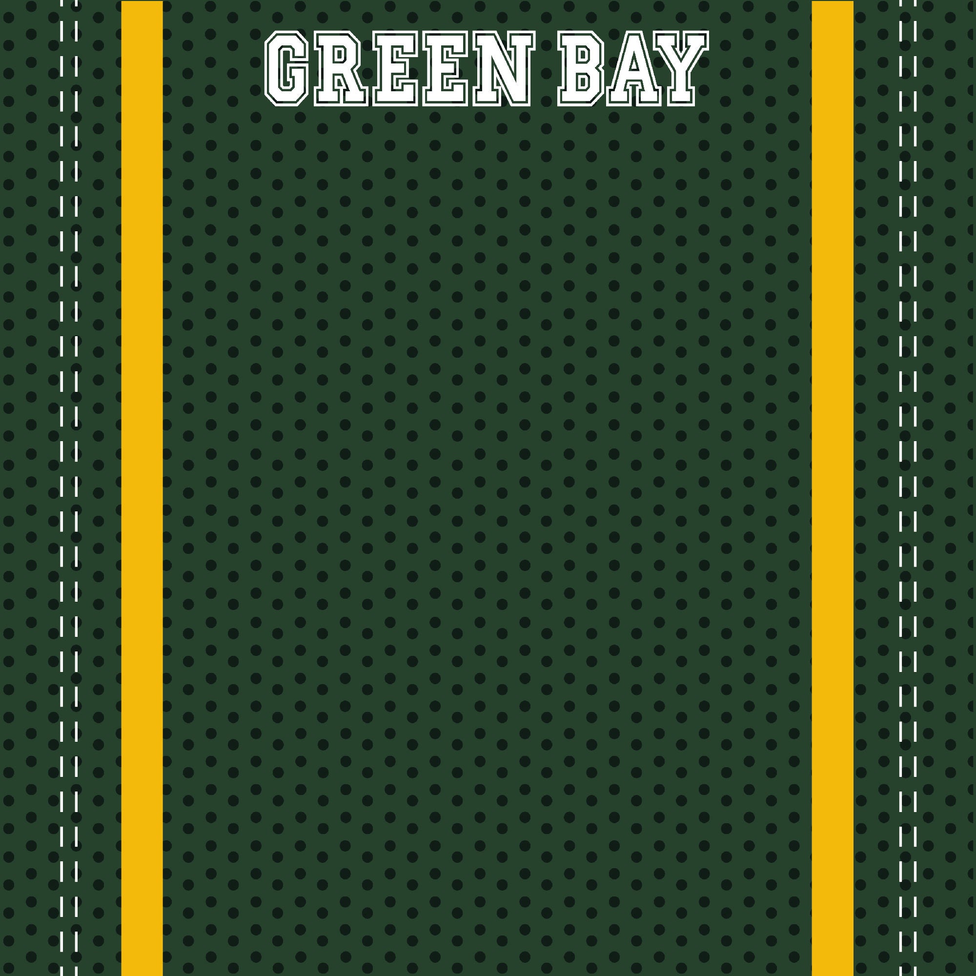 Football Season Collection Green Bay City Pride 12 x 12 Double-Sided Scrapbook Paper by SSC Designs