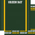 Football Season Collection Green Bay City Pride 12 x 12 Double-Sided Scrapbook Paper by SSC Designs