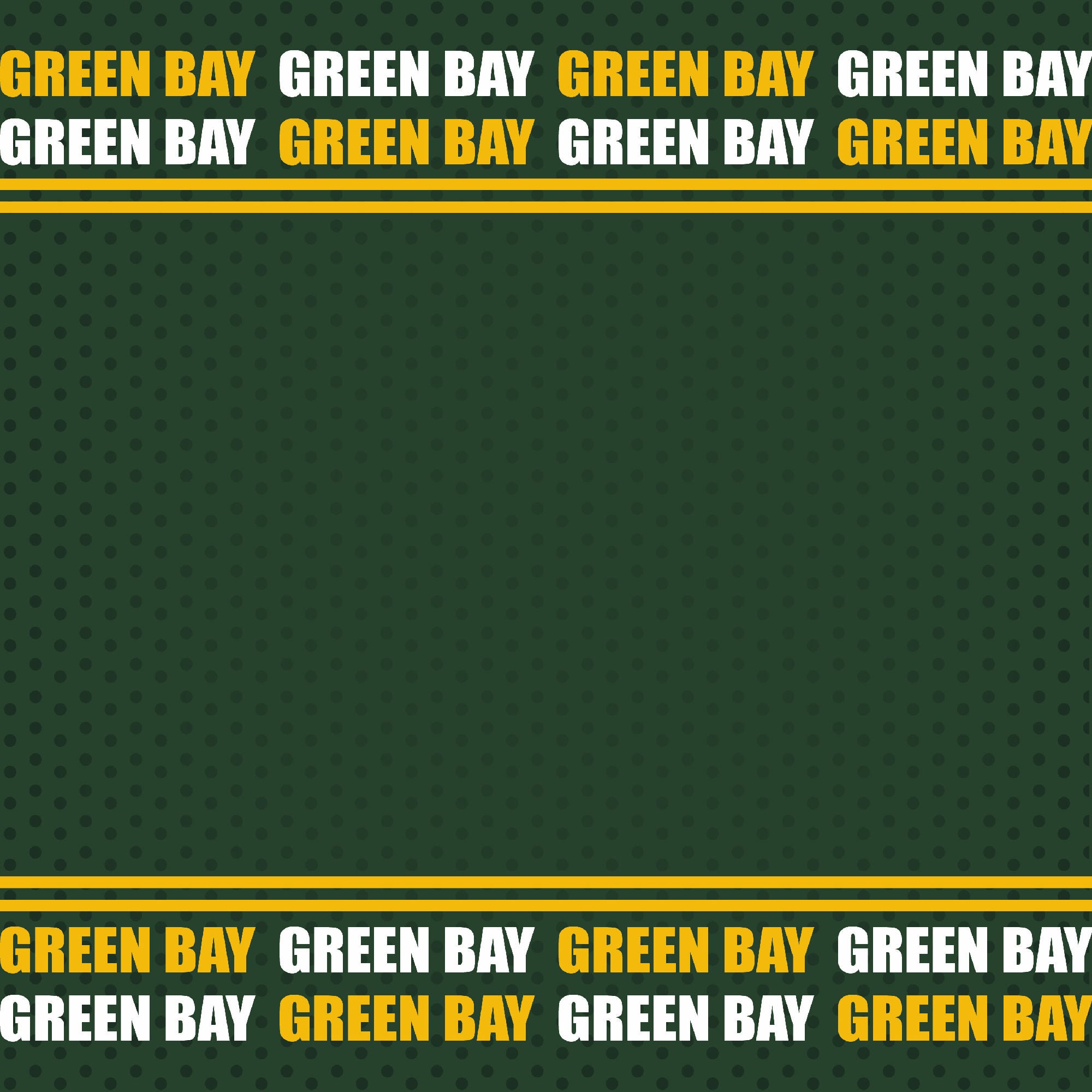 Football Season Collection Green Bay City Pride 12 x 12 Double-Sided Scrapbook Paper by SSC Designs