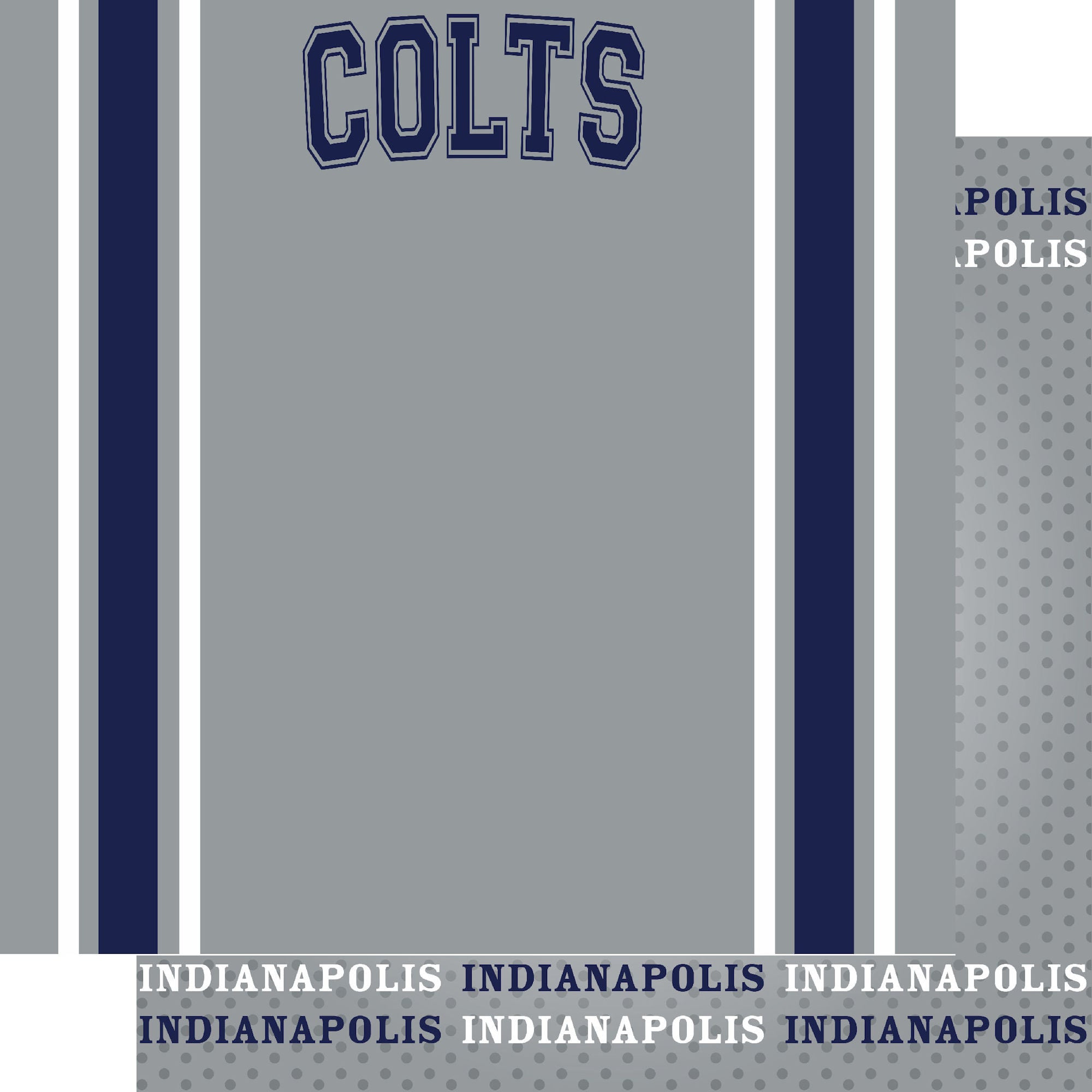 Football Season Collection Colts Football Jersey 12 x 12 Double-Sided Scrapbook Paper by SSC Designs