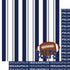 Football Season Collection Colts Sporty Stripes 12 x 12 Double-Sided Scrapbook Paper by SSC Designs
