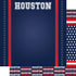 Football Season Collection Houston City Pride 12 x 12 Double-Sided Scrapbook Paper by SSC Designs