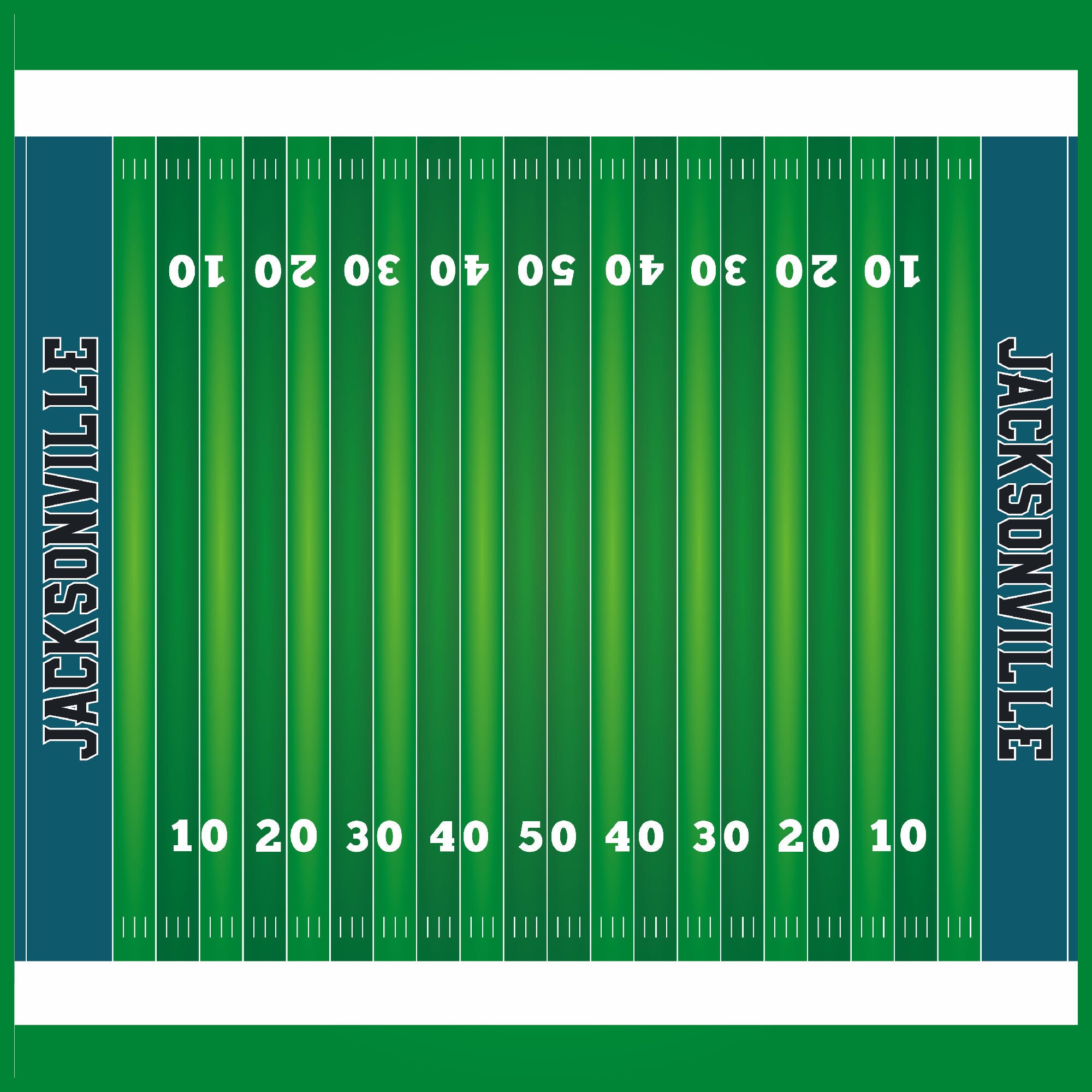 Football Season Collection Jacksonville On The Field 12 x 12 Double-Sided Scrapbook Paper by SSC Designs