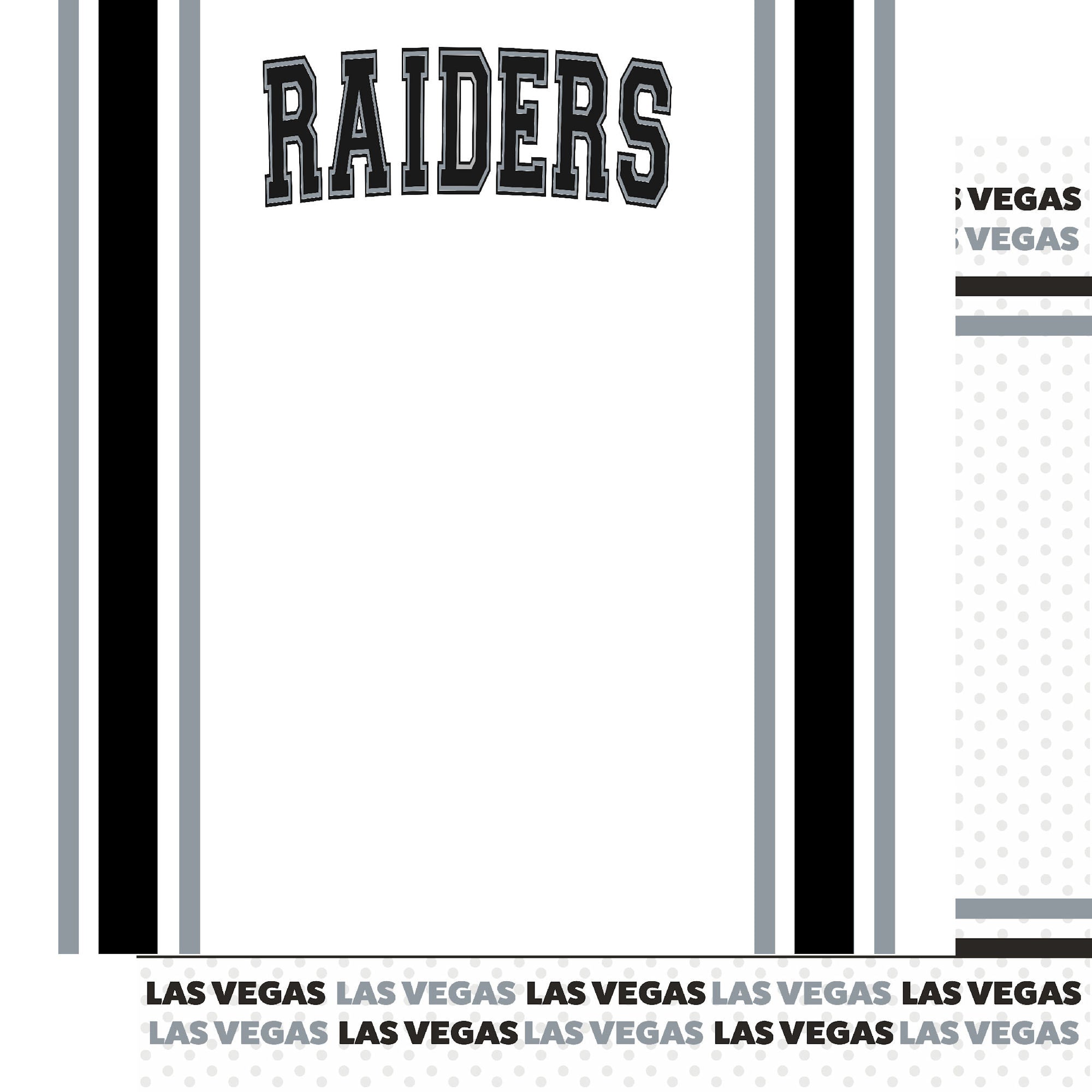 Raiders Lettering Kit SSC Designs | Raiders Football Jersey Scrapbook Paper