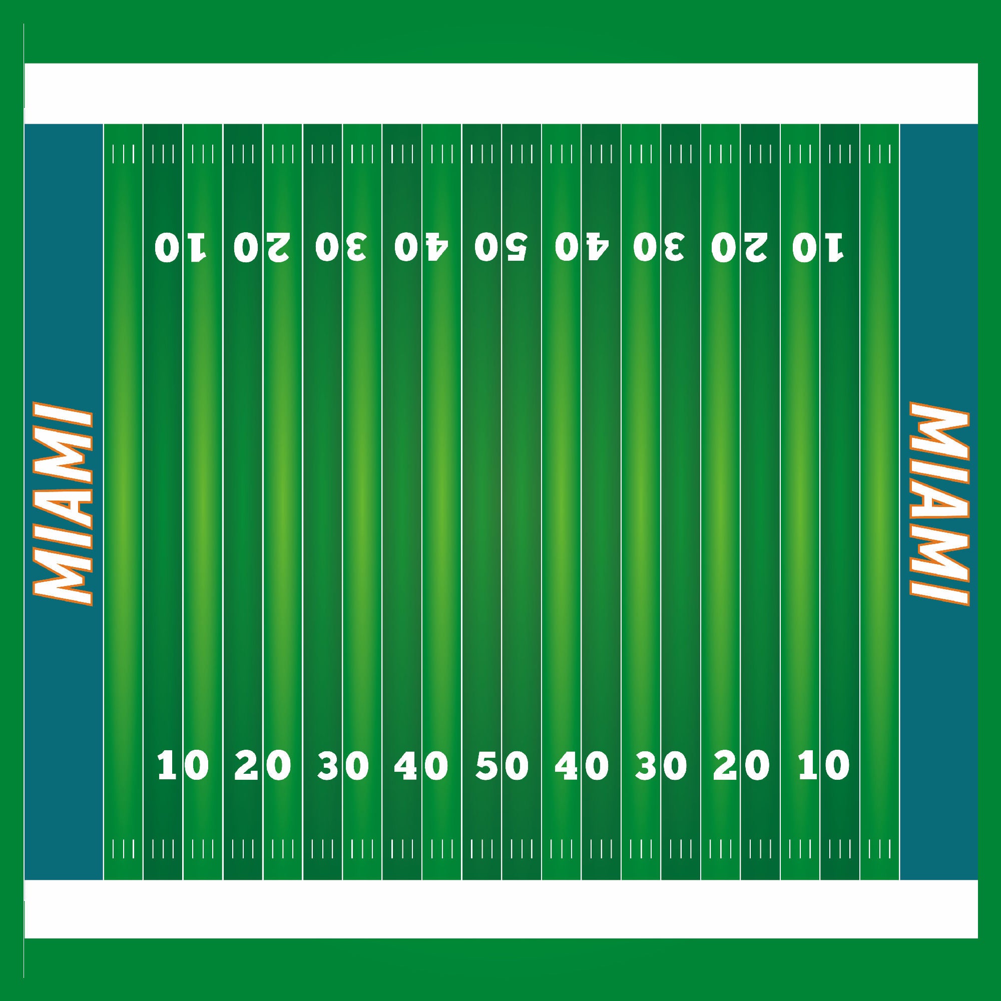 Football Season Collection Miami On The Field 12 x 12 Double-Sided Scrapbook Paper by SSC Designs