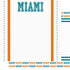 Football Season Collection Miami City Pride 12 x 12 Double-Sided Scrapbook Paper by SSC Designs