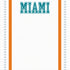 Football Season Collection Miami City Pride 12 x 12 Double-Sided Scrapbook Paper by SSC Designs
