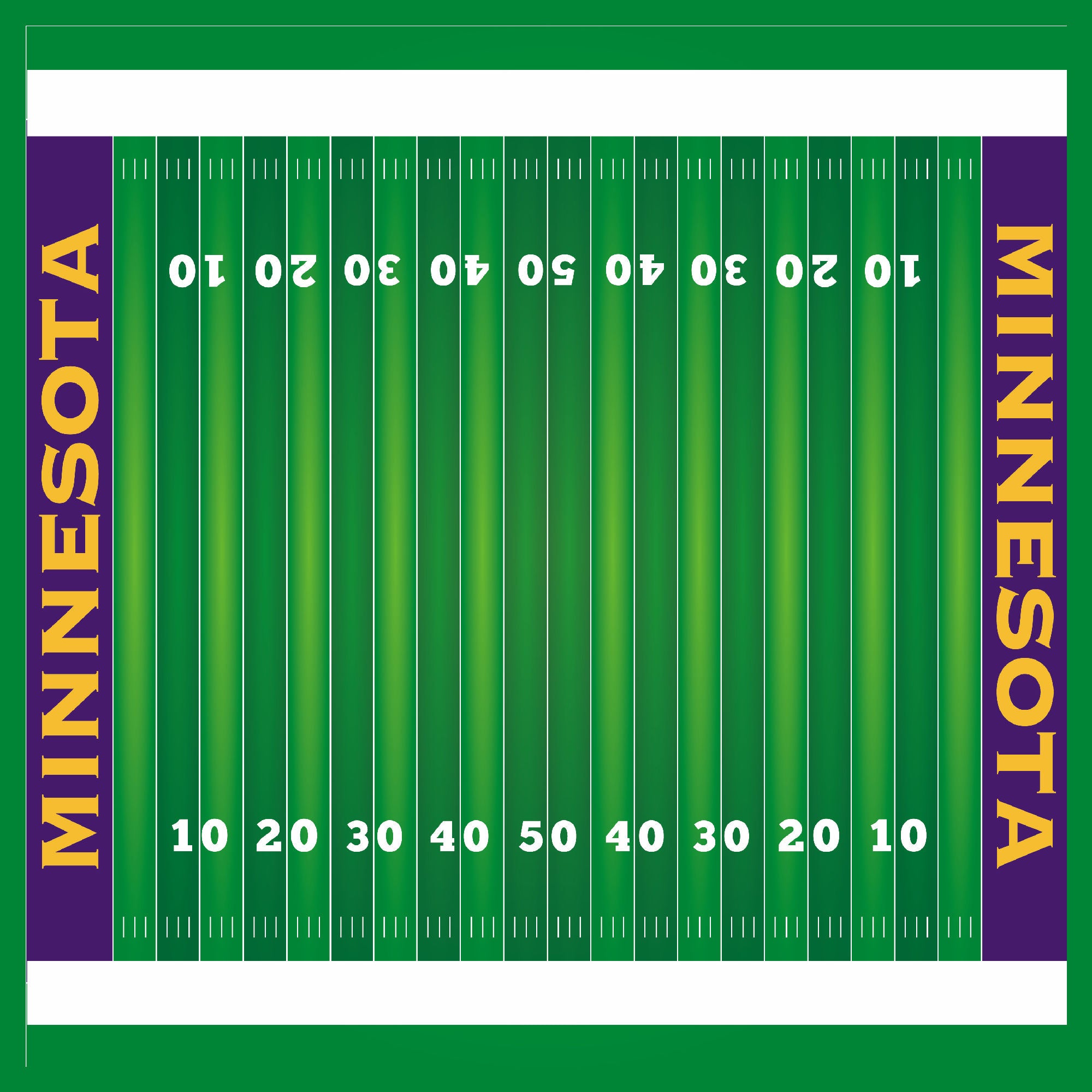 Football Season Collection Minnesota On The Field 12 x 12 Double-Sided Scrapbook Paper by SSC Designs