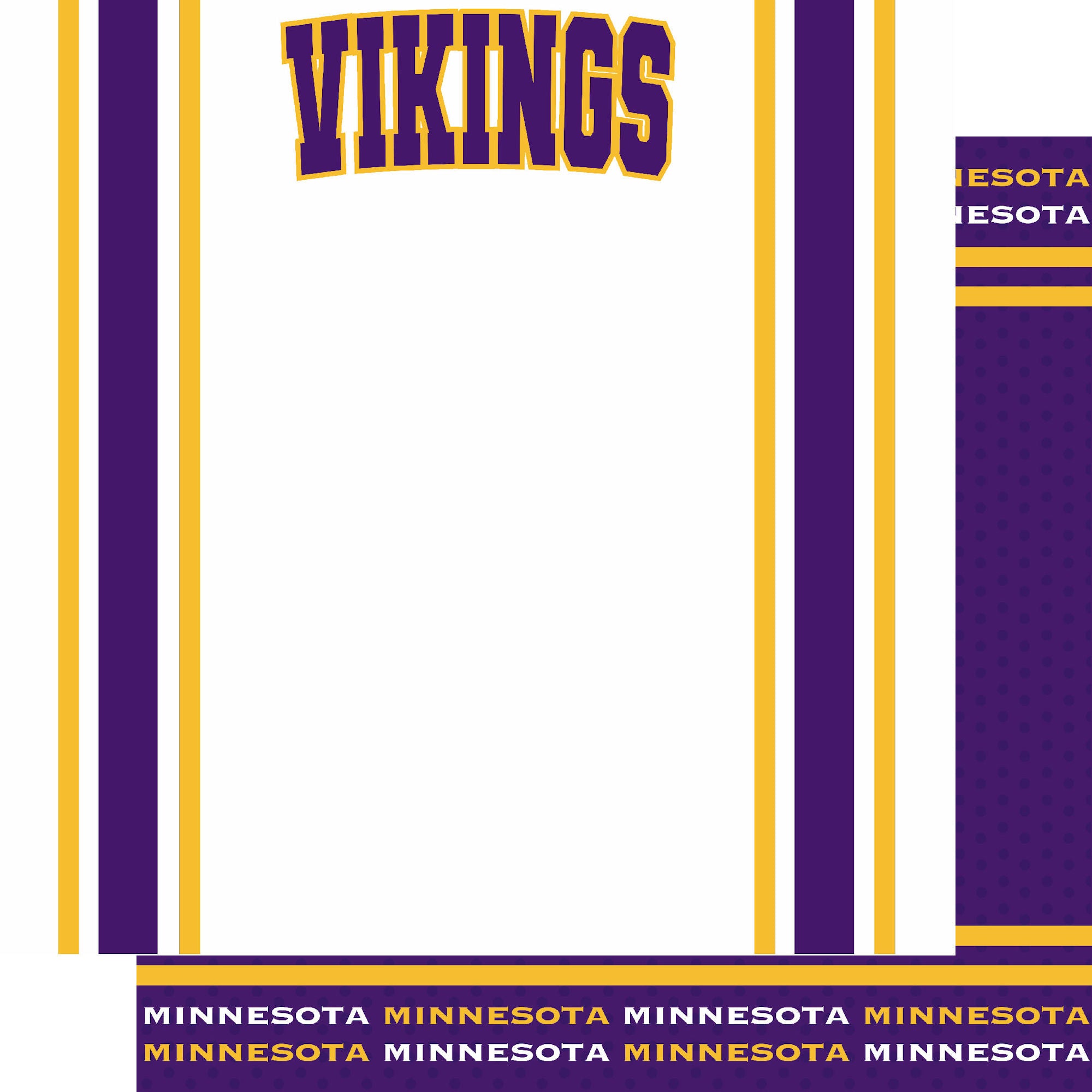 Football Season Collection Vikings Football Jersey 12 x 12 Double-Sided Scrapbook Paper by SSC Designs