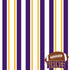 Football Season Collection Vikings Sporty Stripes 12 x 12 Double-Sided Scrapbook Paper by SSC Designs