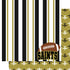Football Season Collection Saints Sporty Stripes 12 x 12 Double-Sided Scrapbook Paper by SSC Designs