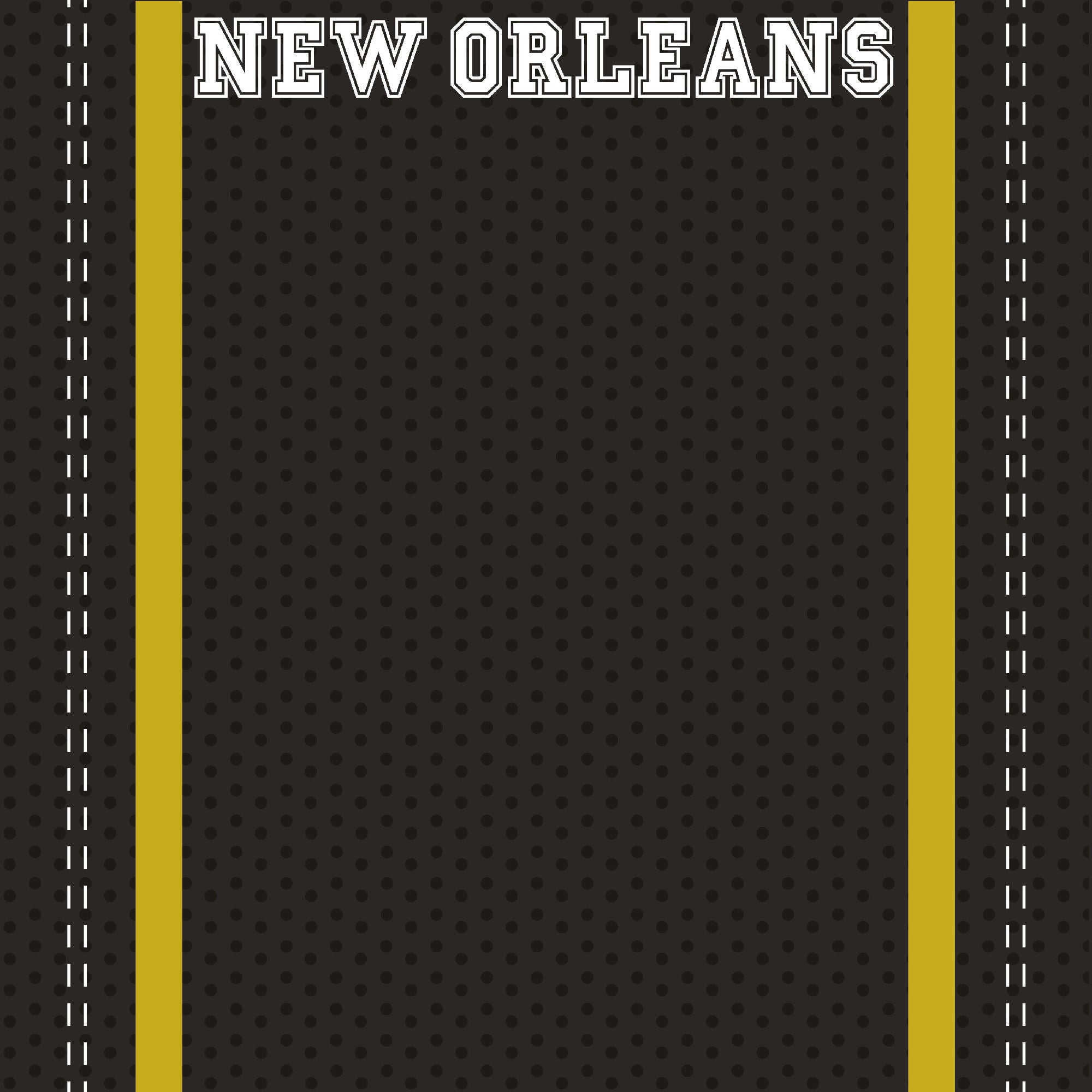 Football Season Collection New Orleans City Pride 12 x 12 Double-Sided Scrapbook Paper by SSC Designs