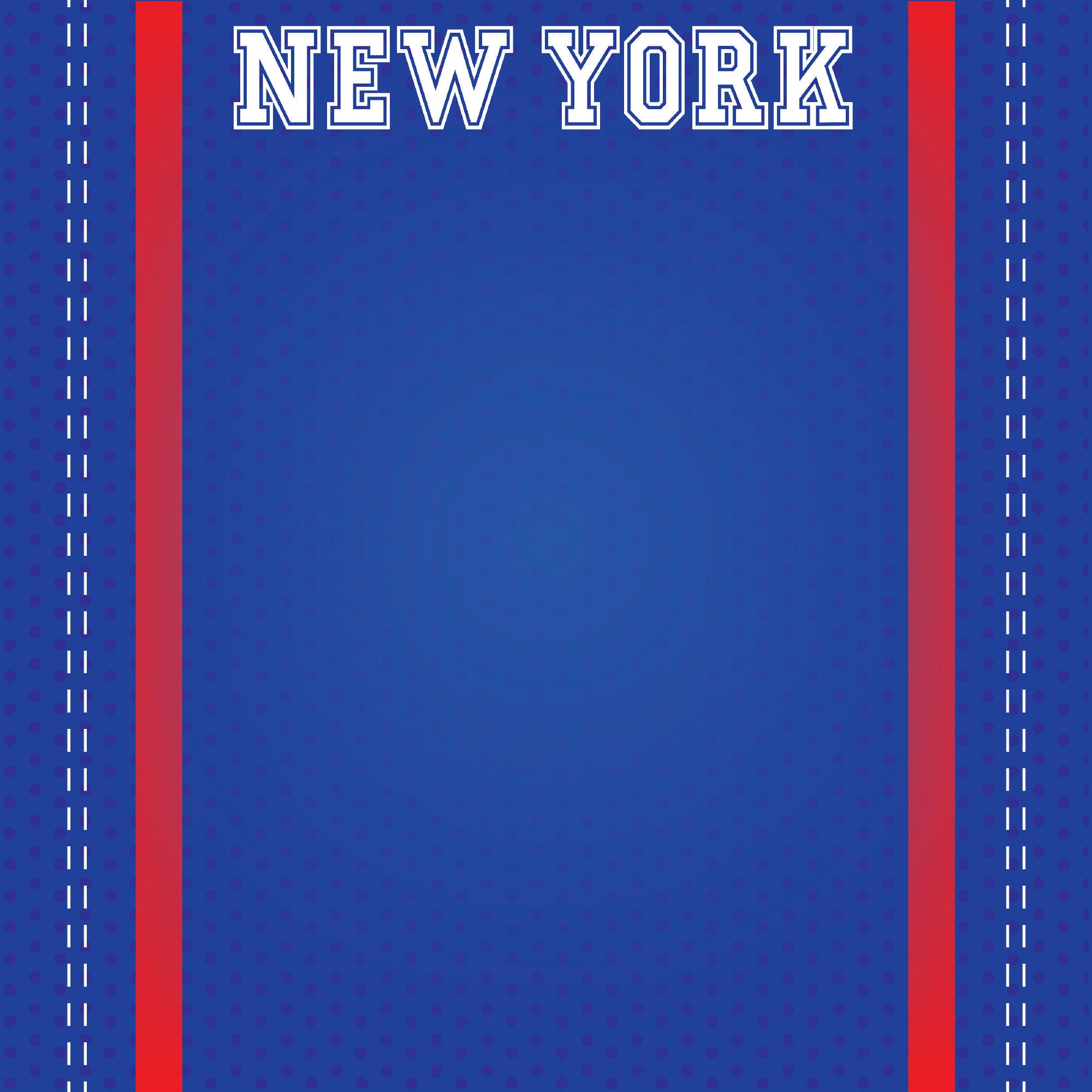 Football Season Collection New York City Pride 12 x 12 Double-Sided Scrapbook Paper by SSC Designs