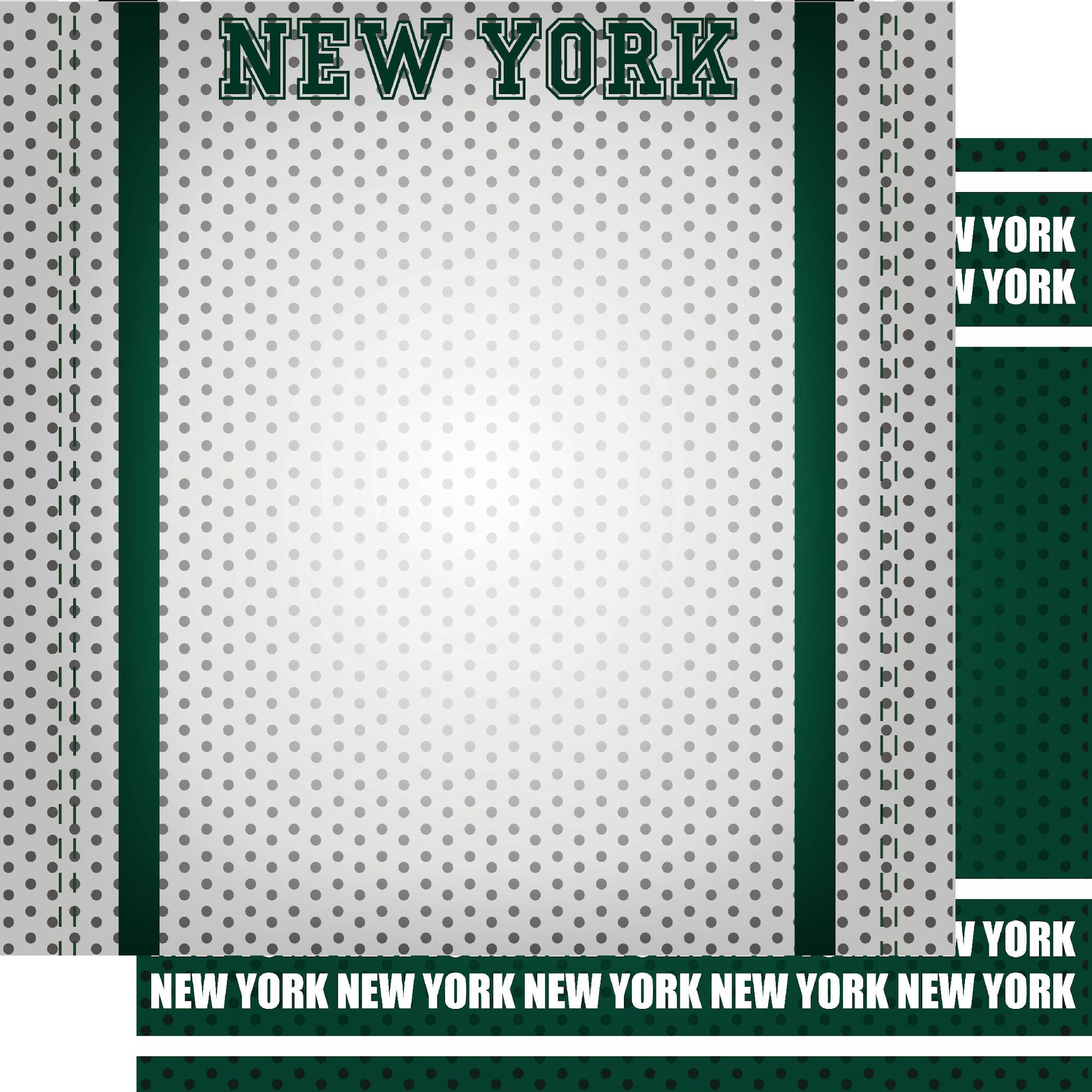 Football Season Collection New York, NY City Pride 12 x 12 Double-Sided Scrapbook Paper by SSC Designs