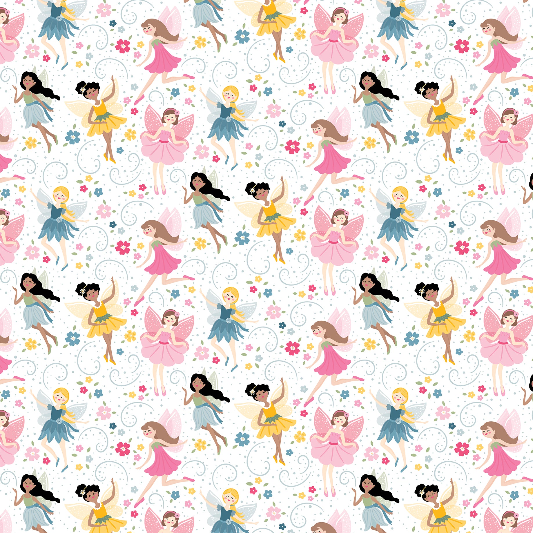 Fairy Garden Collection Fantastical Fairies 12 x 12 Double-Sided Scrapbook Paper by Echo Park Paper