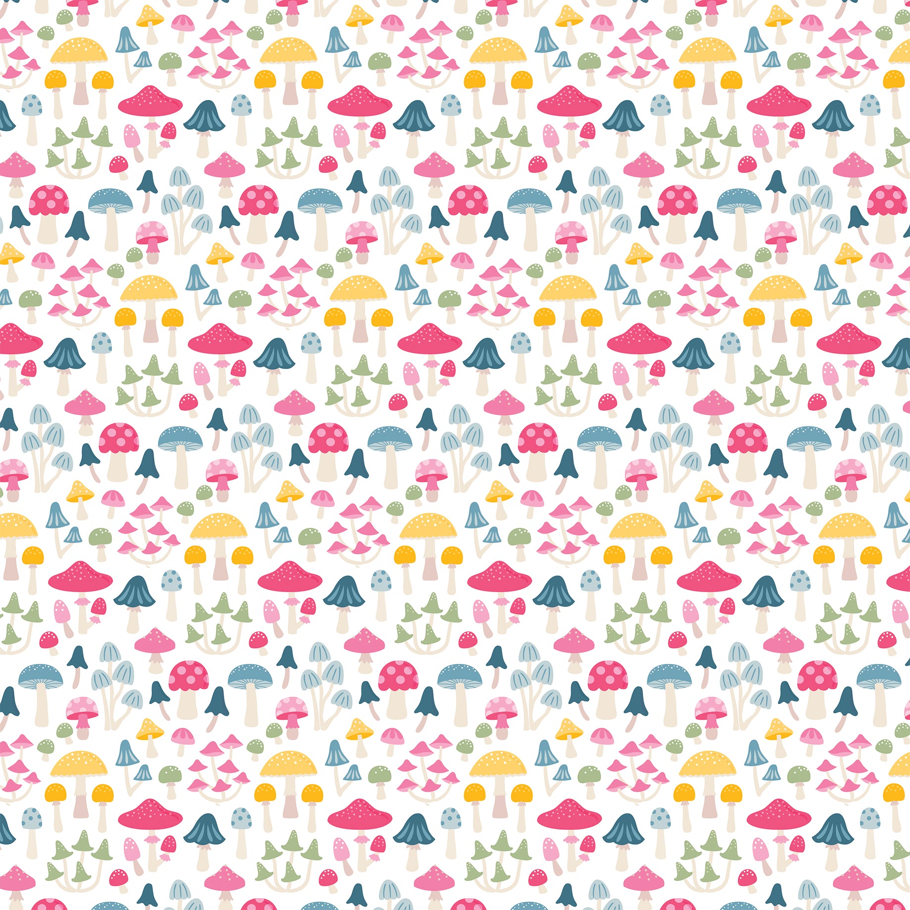 Fairy Garden Collection Blooming Toadstools 12 x 12 Double-Sided Scrapbook Paper by Echo Park Paper