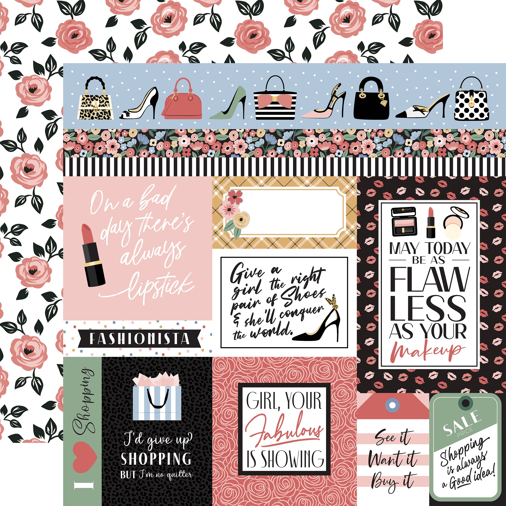 Fashion 12 x 12 Scrapbook Collection Kit by Echo Park Paper - 13 Pieces