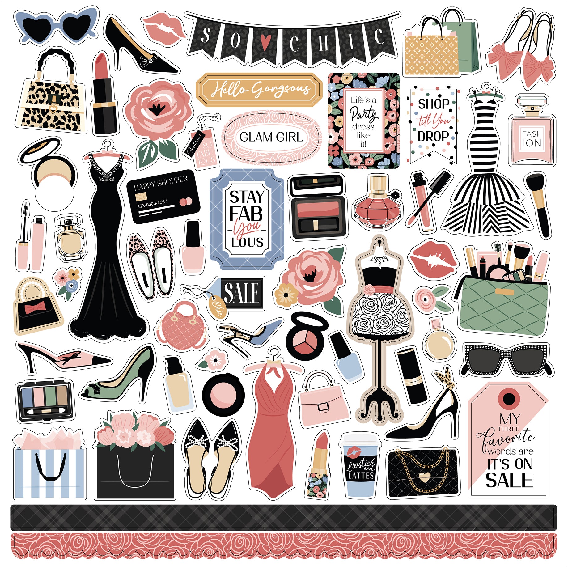 Fashion 12 x 12 Scrapbook Collection Kit by Echo Park Paper - 13 Pieces