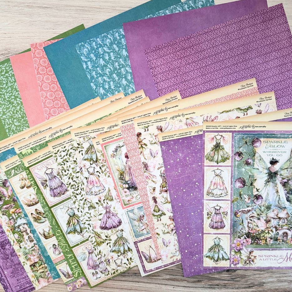 Fairy Boutique 12 x 12 Scrapbook Collection Pack by Graphic 45 - 24 Papers