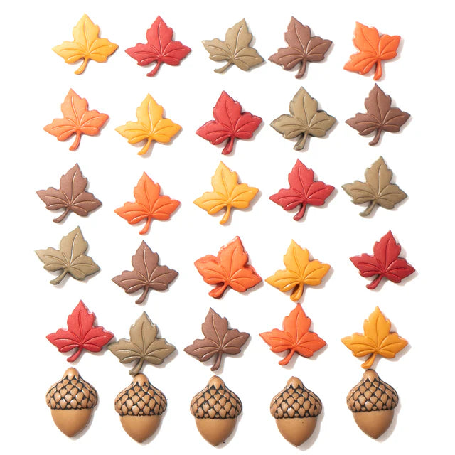 Dress It Up Collection Fall Inspirations Scrapbook Buttons by Jesse James Buttons
