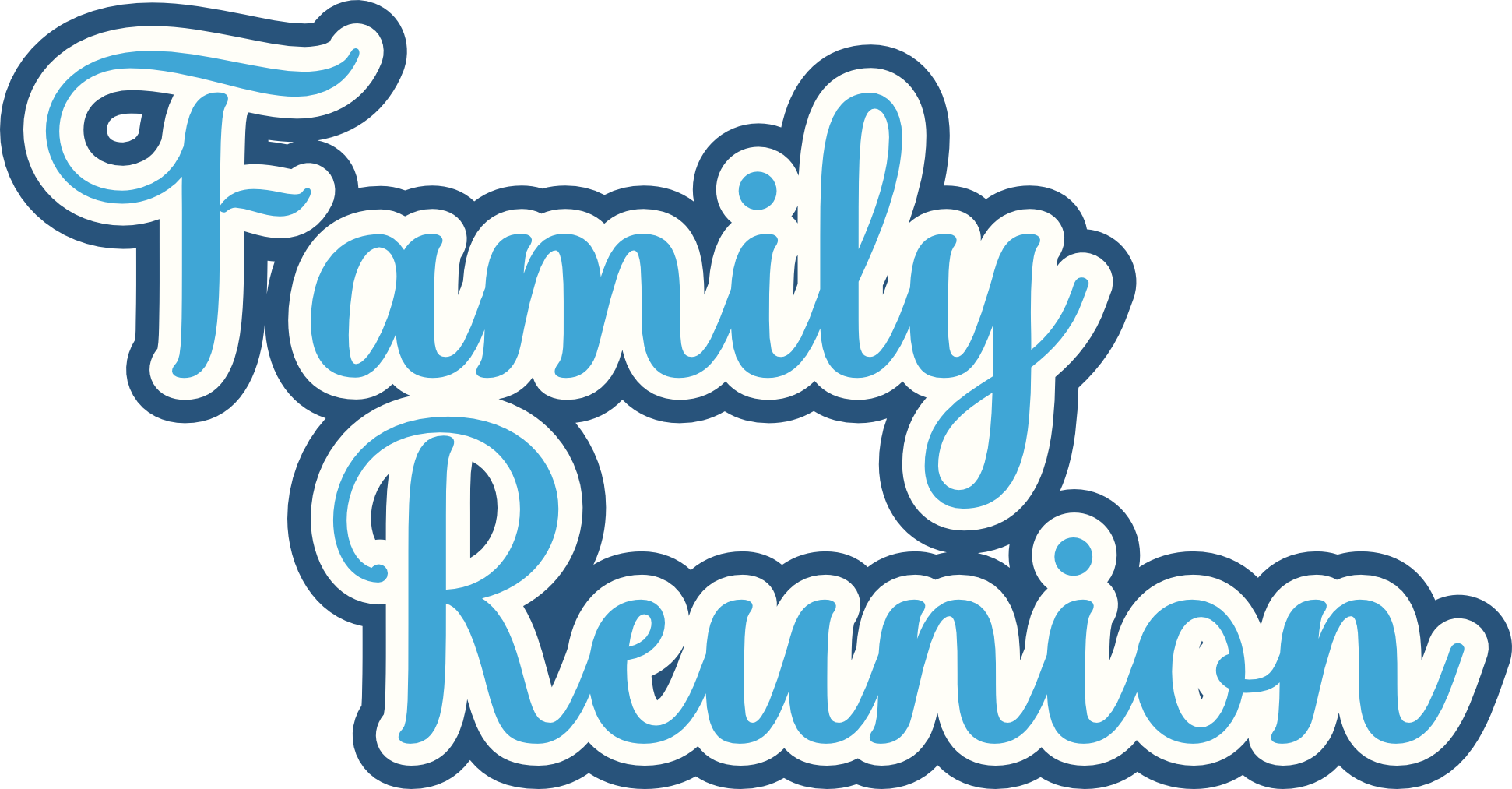 Family Reunion Title 6 x 4 Scrapbook Embellishment by SSC Laser Designs