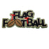 Flag Football Title 6 x 5 Fully-Assembled Scrapbook Embellishment by SSC Laser Designs