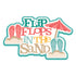 Beach Collection Flip Flops In The Sand 7 x 4.5 Fully-Assembled Laser Cut by SSC Laser Designs