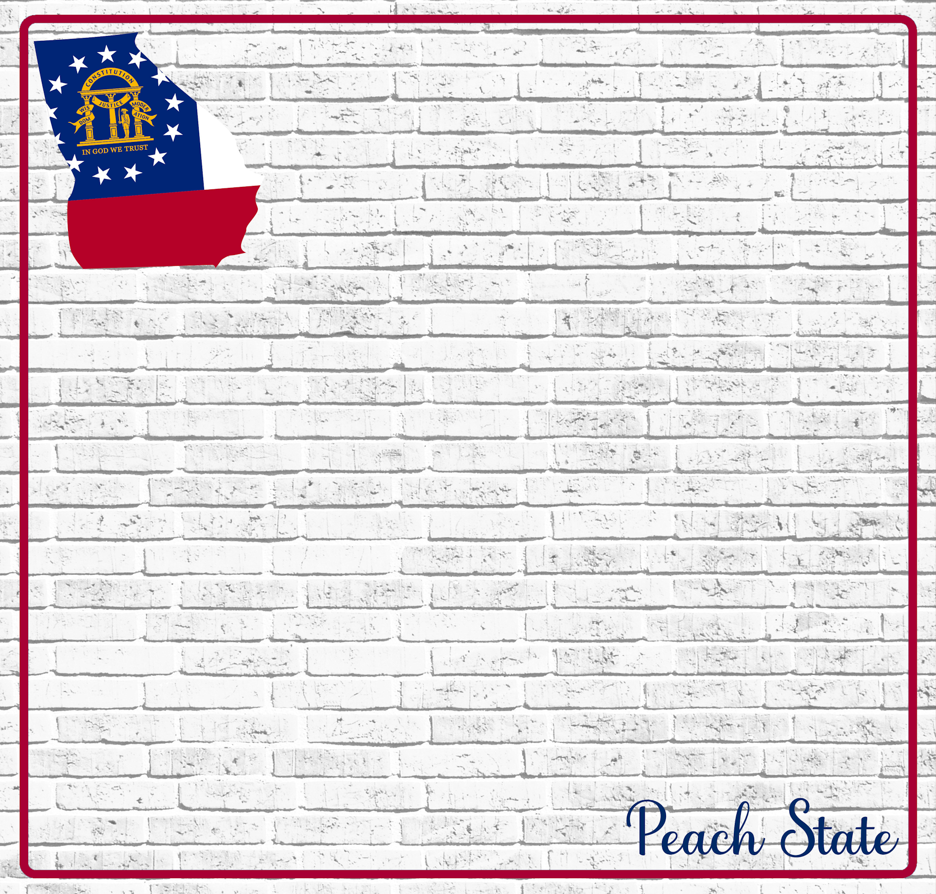 Fifty States Collection Georgia 12 x 12 Double-Sided Scrapbook Paper by SSC Designs