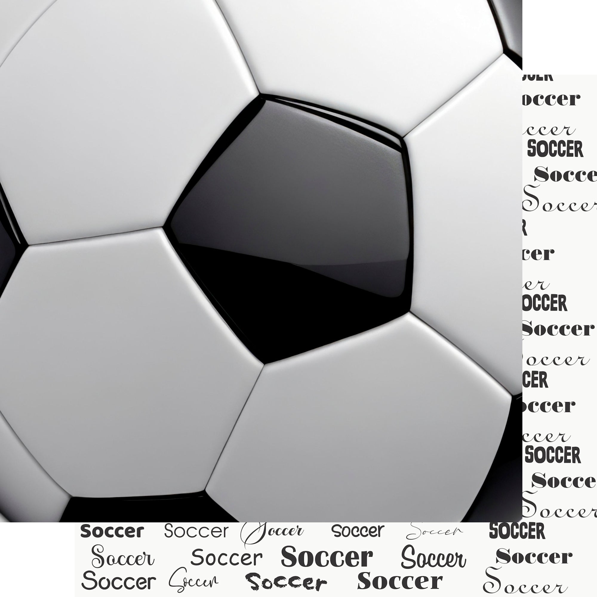 Go Big Sports Collection Soccer 12 x 12 Double-Sided Scrapbook Paper by SSC Designs