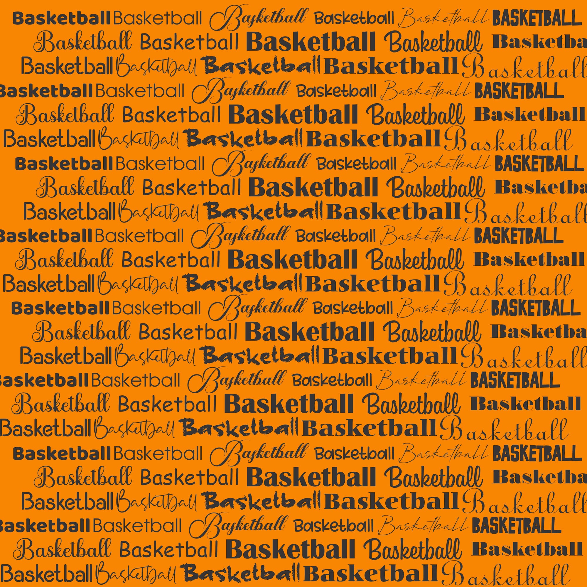 Go Big Sports Collection Basketball 12 x 12 Double-Sided Scrapbook Paper by SSC Designs