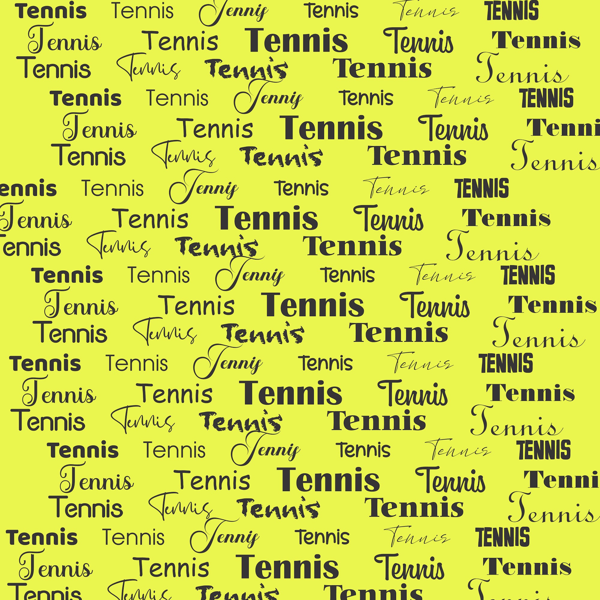 Go Big Sports Collection Tennis 12 x 12 Double-Sided Scrapbook Paper by SSC Designs