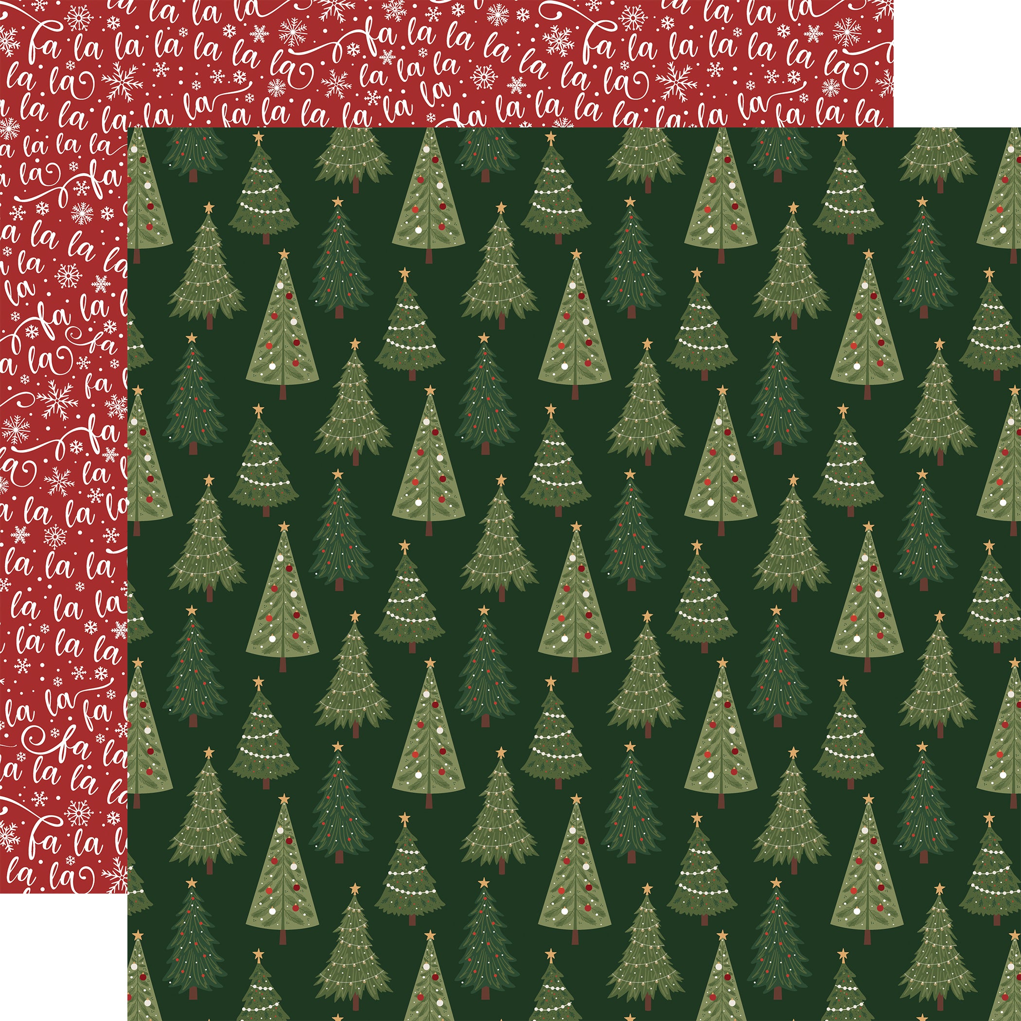 Gnome For Christmas Collection A Lot Like Christmas 12 x 12 Double-Sided Scrapbook Paper by Echo Park Paper