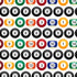 Game Night Collection Pool Hall Patterns 12 x 12 Double-Sided Scrapbook Paper by SSC Designs