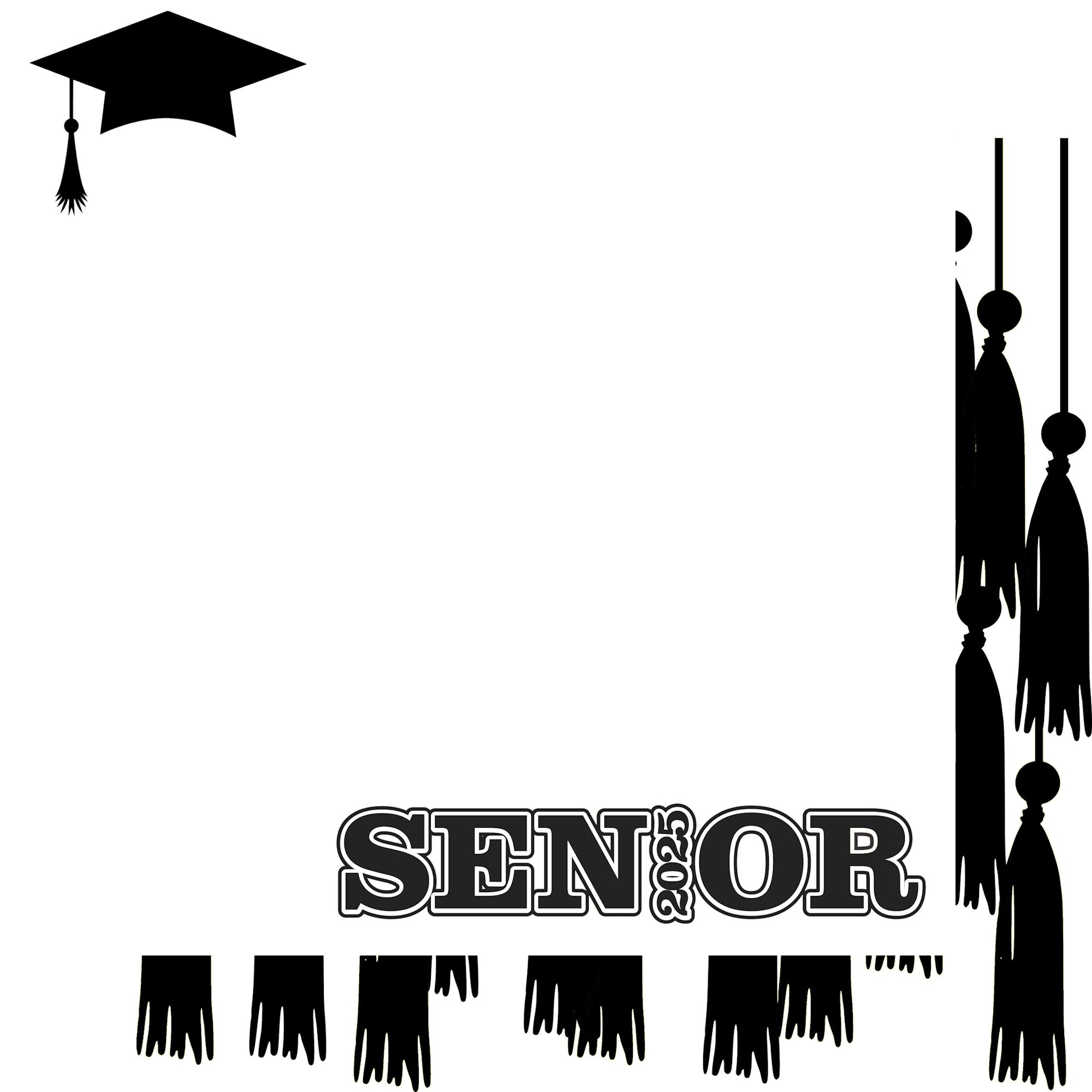 Graduate 2025 Collection Custom Color Senior 12 x 12 Double-Sided Scrapbook Paper by SSC Designs