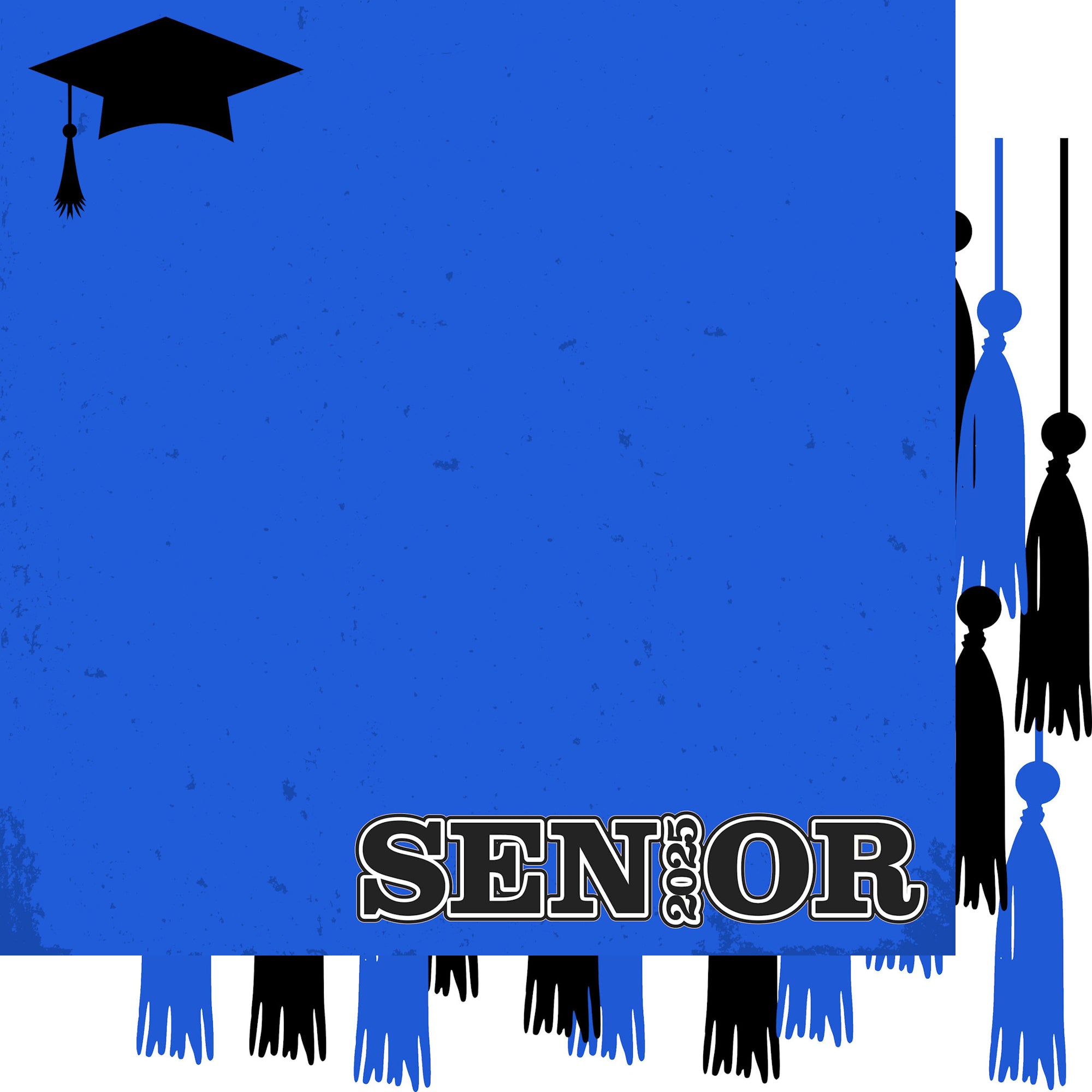 Graduate 2025 Collection Custom Color Senior 12 x 12 Double-Sided Scrapbook Paper by SSC Designs