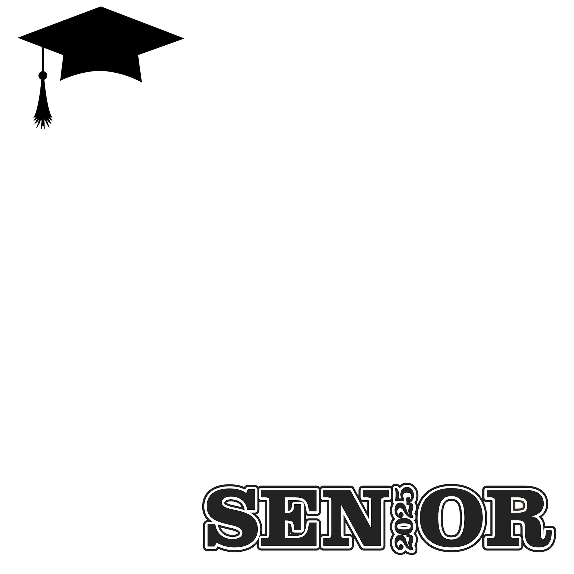 Graduate 2025 Collection Custom Color Senior 12 x 12 Double-Sided Scrapbook Paper by SSC Designs