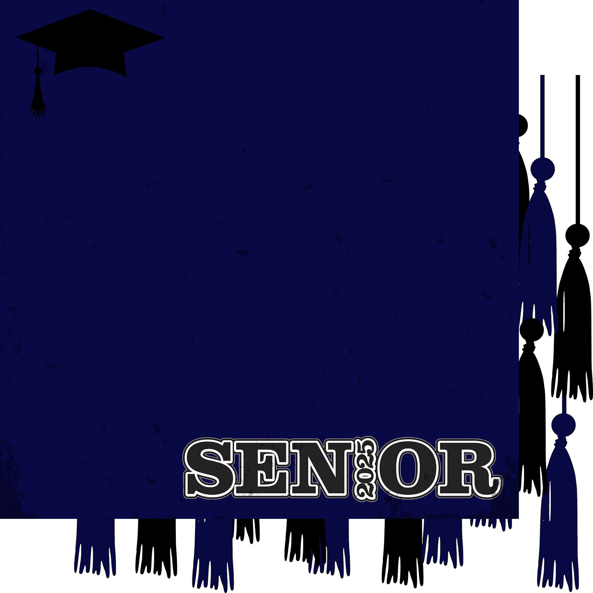 Graduate 2025 Collection Custom Color Senior 12 x 12 Double-Sided Scrapbook Paper by SSC Designs