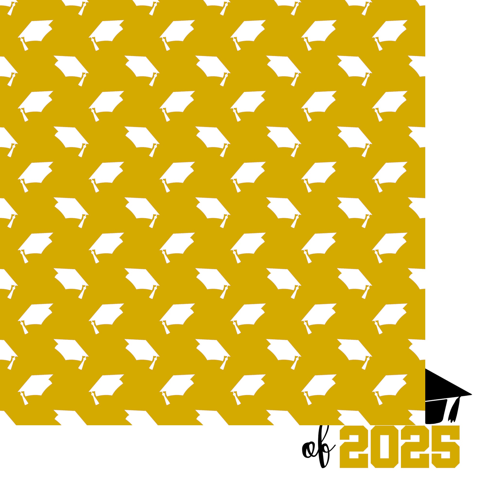 Graduate 2025 Collection Class of 2025 12 x 12 Double-Sided Scrapbook Paper by SSC Designs