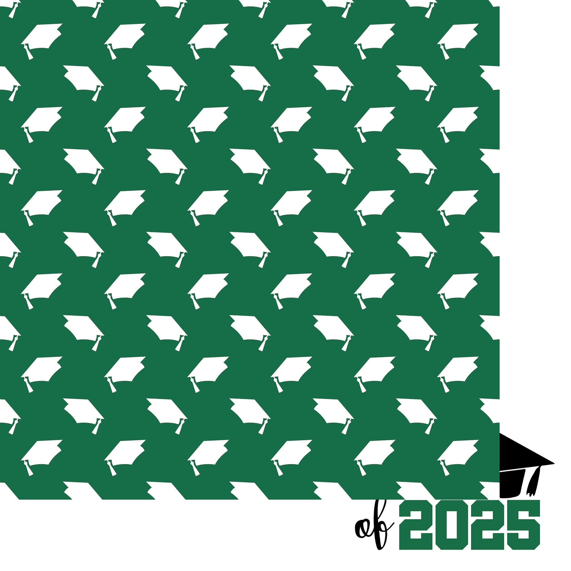 Graduate 2025 Collection Class of 2025 12 x 12 Double-Sided Scrapbook Paper by SSC Designs