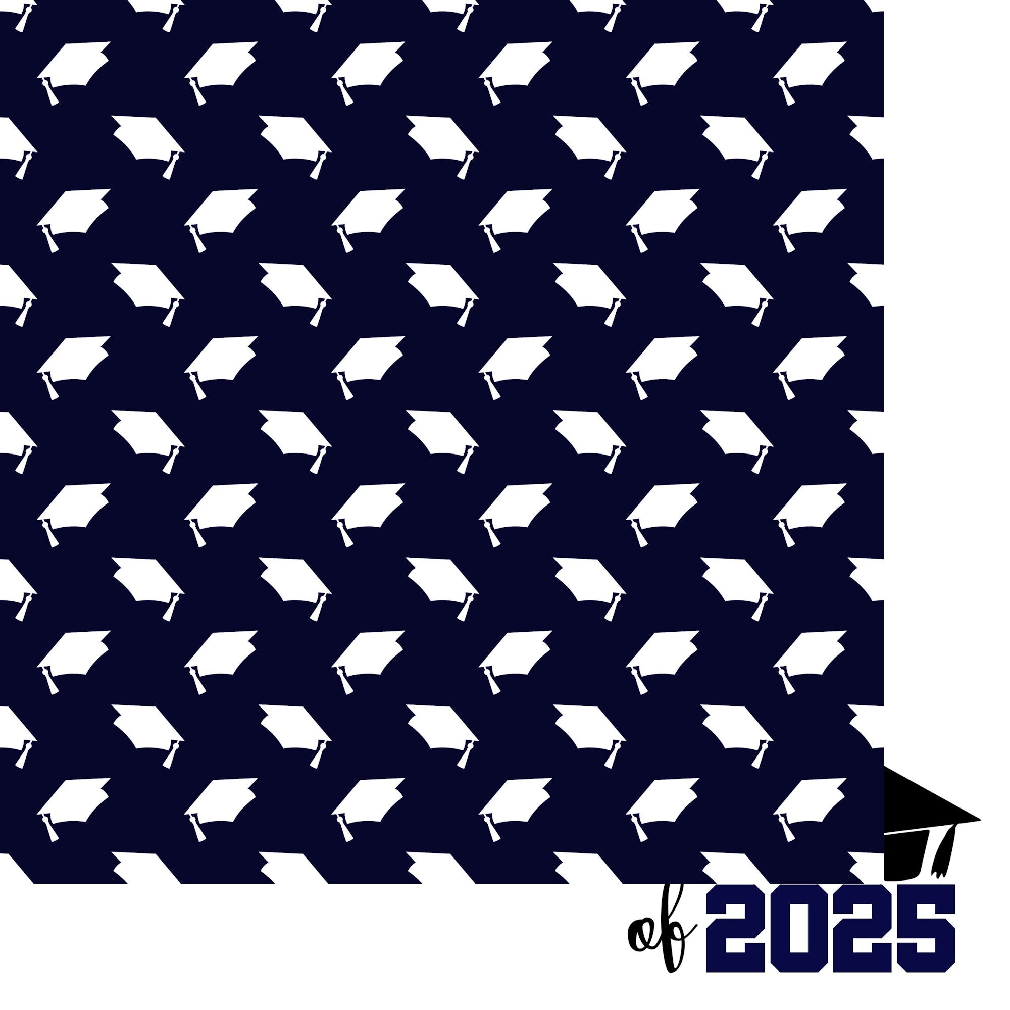 Graduate 2025 Collection Class of 2025 12 x 12 Double-Sided Scrapbook Paper by SSC Designs